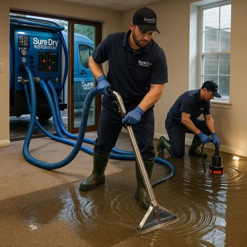Water Extraction and Removal process in Red Oak, TX